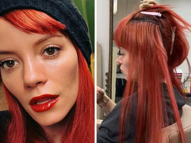 Lily Allen debuts red hair on Instagram