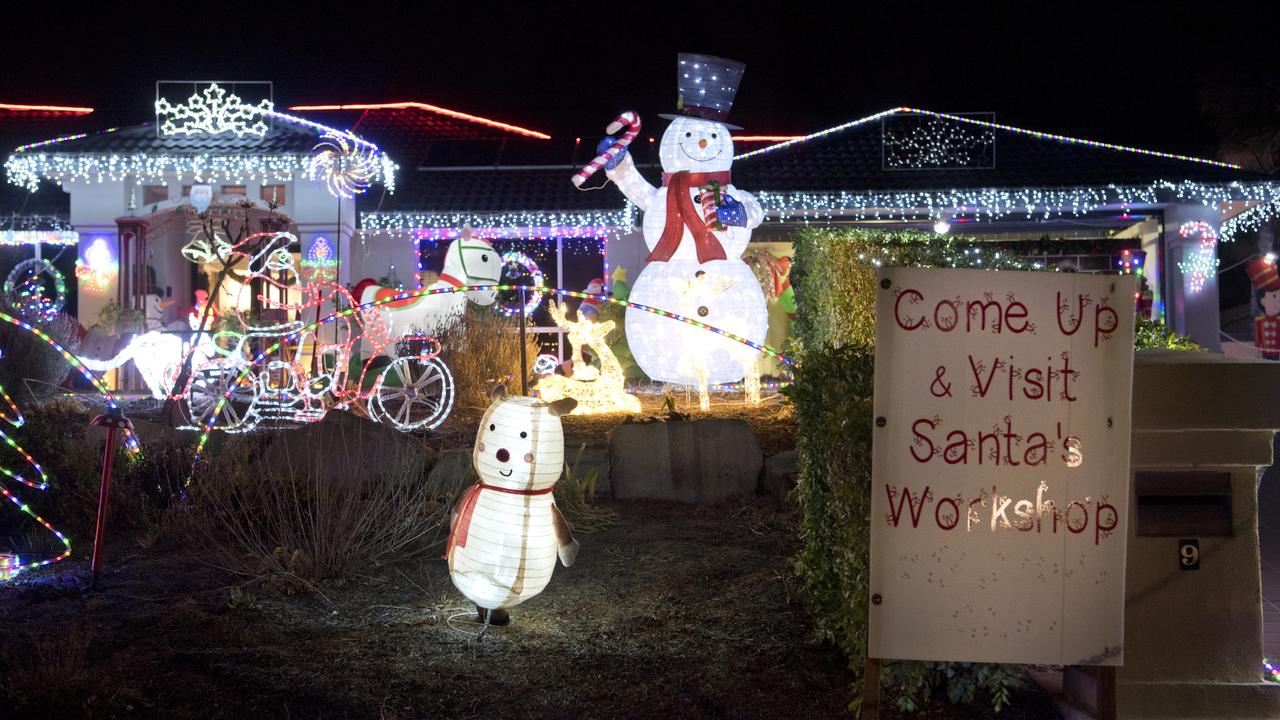 Michael and Dee Williamson's Roderick Drive entry in The Chronicle Christmas Lights Competition. Picture: Nev Madsen. Friday 13th Dec, 2019