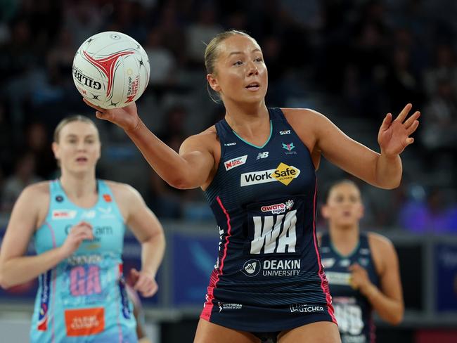 Hannah Mundy produced her best game of the season against the Mavericks. Picture: Daniel Pockett/Getty Images