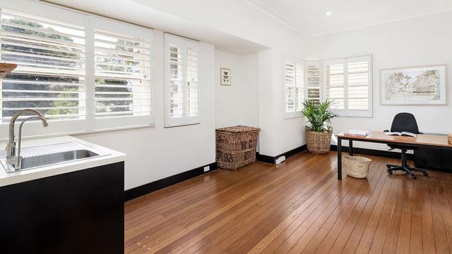 Inside the three bedroom historic property.