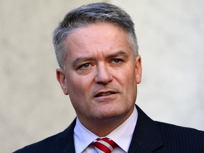 Minister for Finance Senator Mathias Cormann has confirmed the plan will go before the Senate next week. Picture: Kym Smith