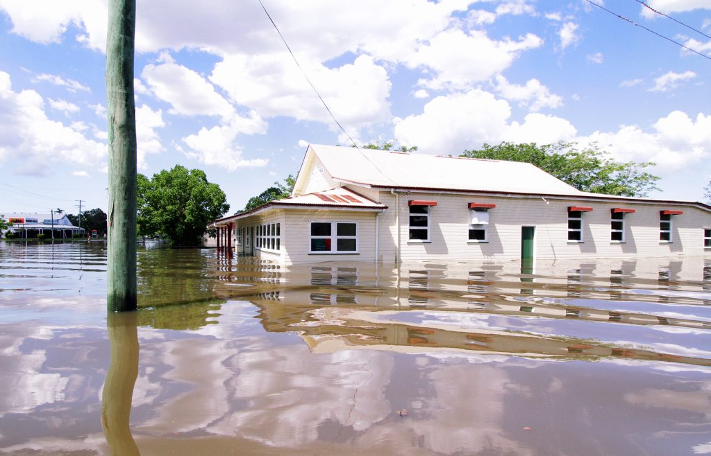 The Tinana Community Hall inundated by the floodwater at Schultz's Creek. Photo: Robyne Cuerel / Fraser Coast Chronicle. Picture: Robyne Cuerel