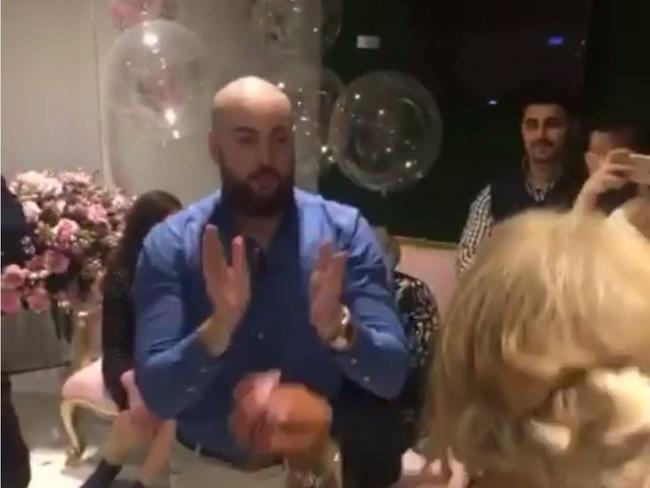 Kat’s husband-to-be Ibraham Sakalaki crashed the party and showed off his dance moves.