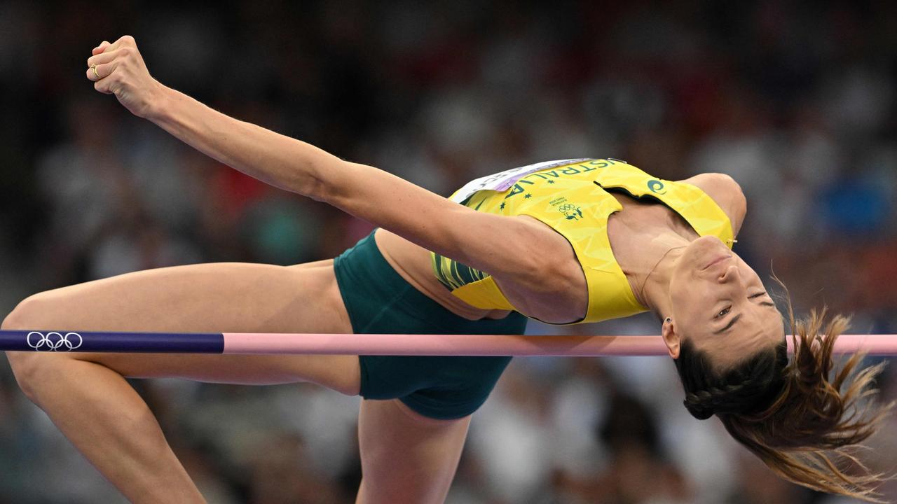 Australia's Nicola Olyslagers took the silver in front of 80,000 fans. Picture: Andrej Isakovic/ AFP