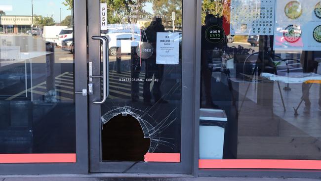 A man has been arrested after a break-in at the Brickworks Marketplace early Monday morning. Pic Tait Schmaal.