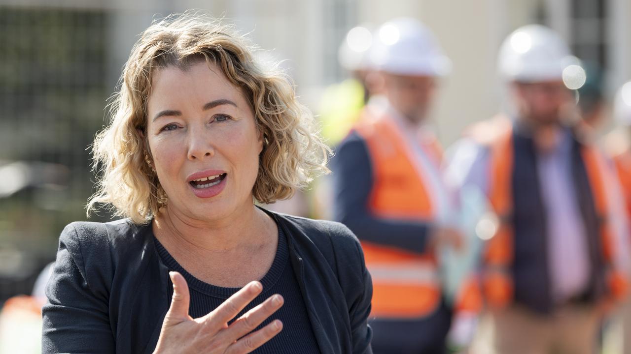 Assistant Minister for Housing Ali King at the Salvation Army social housing project on Snell St ground breaking ceremony, Friday, June 21, 2024. Picture: Kevin Farmer