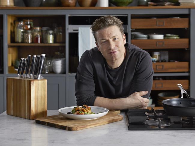 Jamie Oliver stars in a new cooking series, Jamie: Keep Cooking and Carry On. Picture: Supplied/10