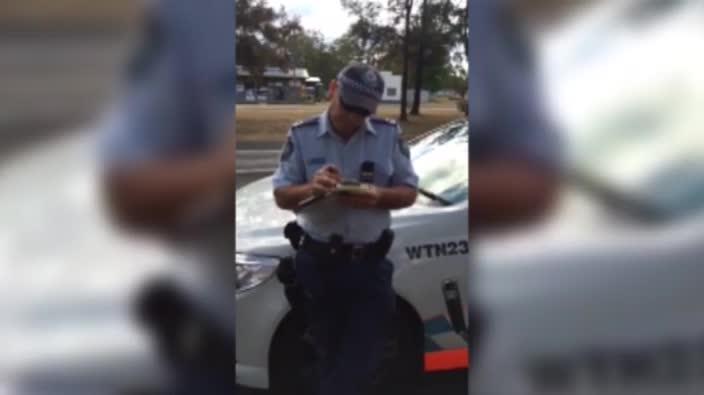 Man disputes Policeman for estimating his speed