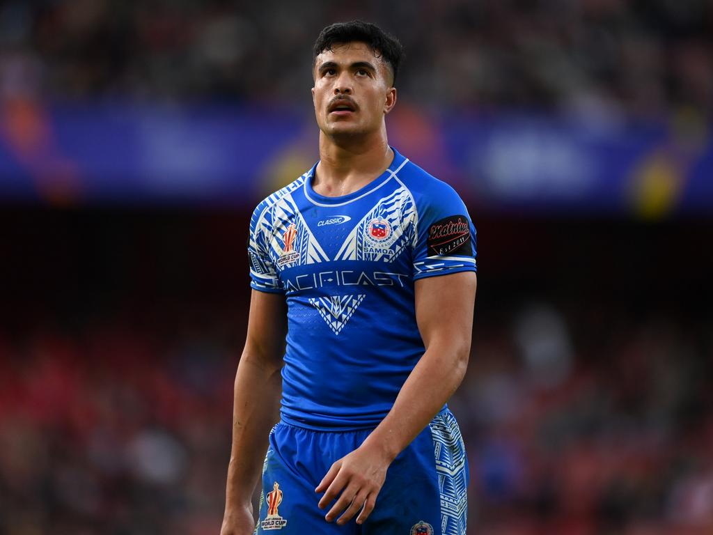 Joseph-Aukuso Suaalii is unavailable for selection due to concussion protocols. Picture: Getty Images