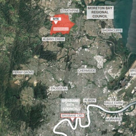 A development application for a massive Anaconda HQ, scooter/bike track, water play area, and more has been lodged with a council north of Brisbane. Picture: Moreton Bay Regional Council.