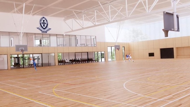 The plans include two multipurpose indoor courts. Picture: Supplied