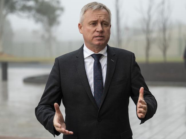 CANBERRA, AUSTRALIA - NewsWire Photos June 17, 2022: Premier of Tasmania, Jeremy Rockliff arrives at Parliament house, Canberra. Picture: NCA NewsWire / Martin Ollman