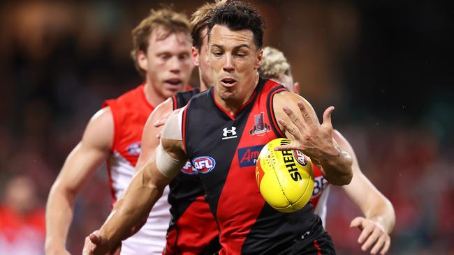 Dylan Shiel copped a brutal sledge from Luke Parker. Picture: Mark Kolbe/Getty Images