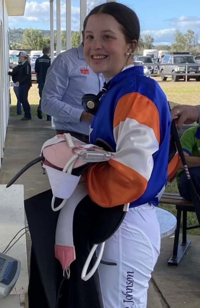 Apprentice jockey Brooke Johnson.