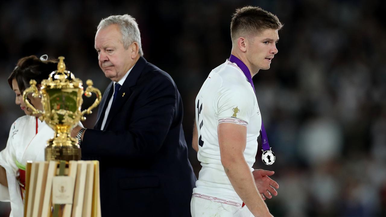 Owen Farrell was dejected at the final whistle.