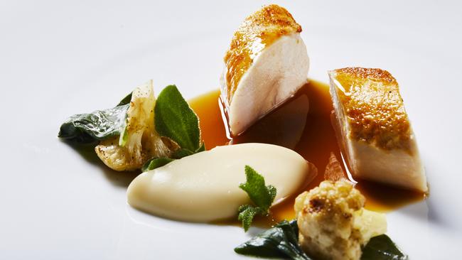 Indulge a little and try the degustation menu at Dinner by Heston, which includes this chicken and cauliflower dish.