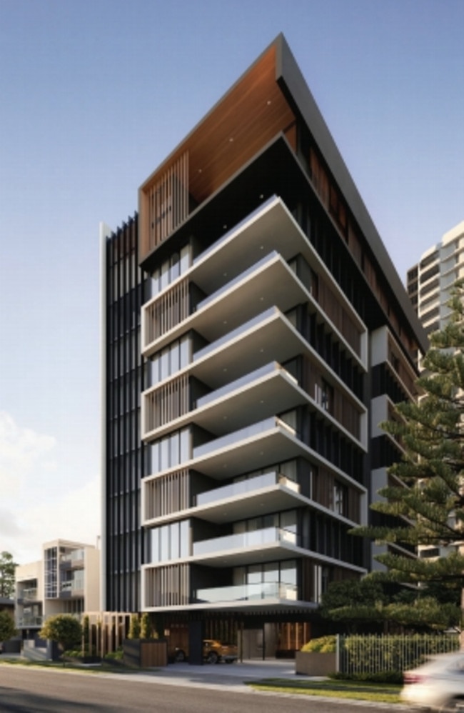 An artist’s impression of a Surfers Paradise tower proposed for Vista Ave by developer Spectra 1. Picture: Supplied