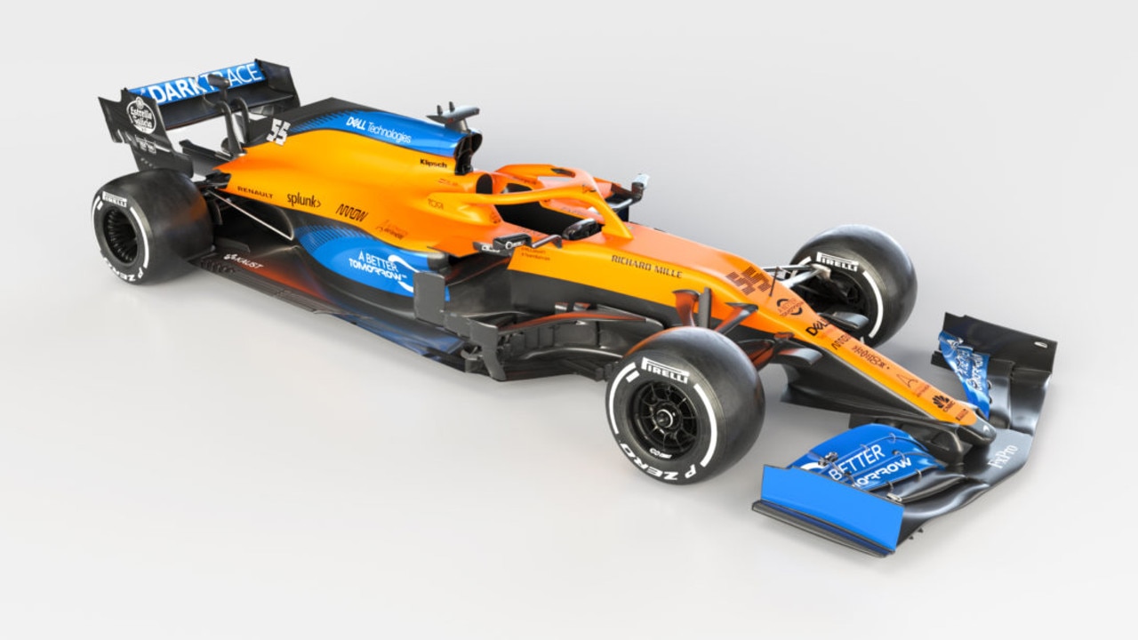 The 2020 McLaren, featuring a new matte finish.