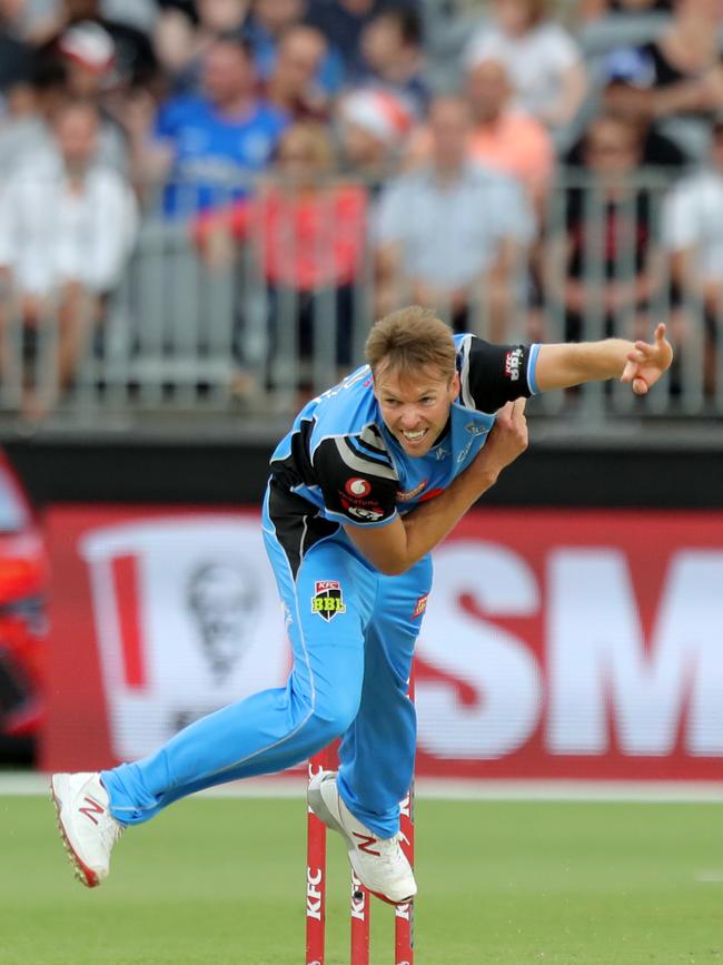 Ben Laughlin has departed the Adelaide Strikers. Picture: AAP Image/Richard Wainwright.