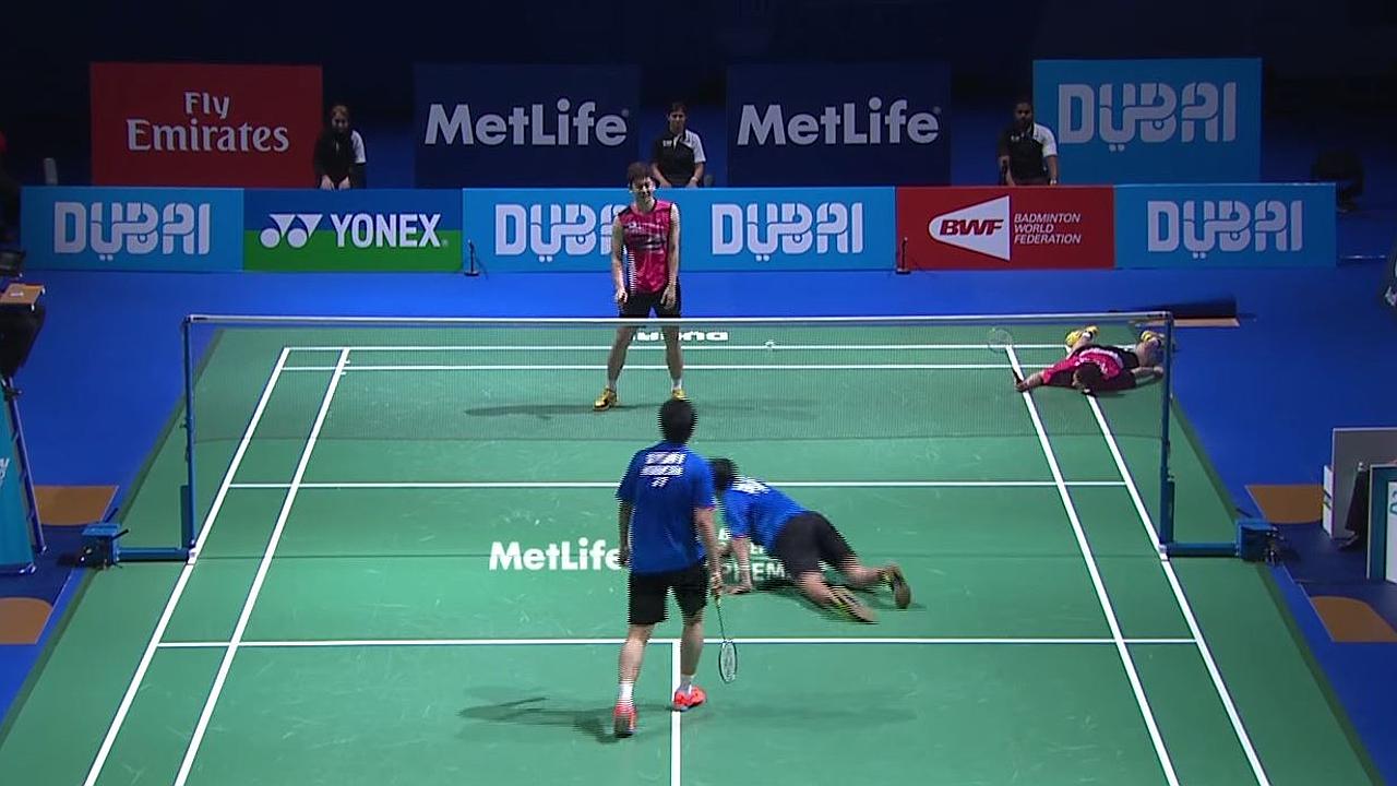 Badminton rally video Epic rally from Dubai World Superseries Finals