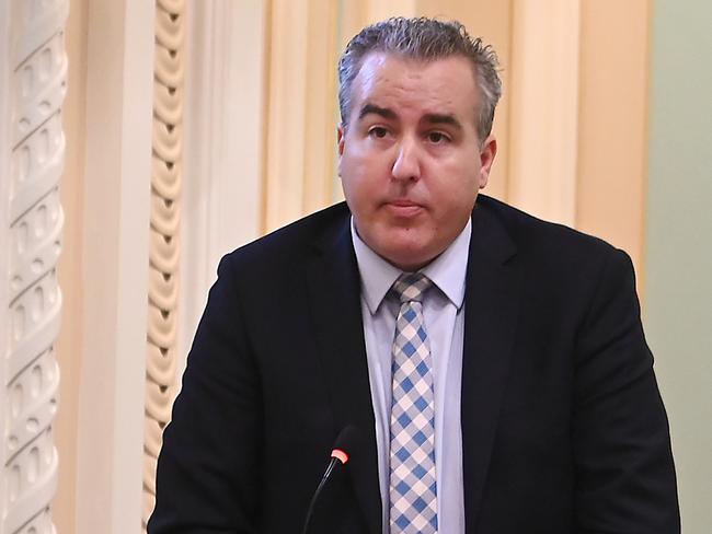 BRISBANE, AUSTRALIA - NewsWire Photos FEBRUARY 19, 2025: Member for Stafford James (Jimmy) SullivanParliamentary sitting day, including Question Time, at Queensland Parliament House in Brisbane.Picture: NewsWire / John Gass