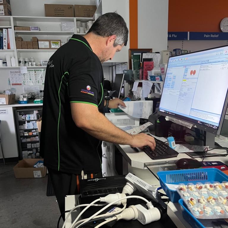 Brenden Seri, owner of Ingham WholeLife Pharmacy & Healthfoods and Cantatore Pharmacy, both in Ingham, the sheer scale of the Hinchinbrook floods was like nothing he had ever seen before. Picture: Supplied