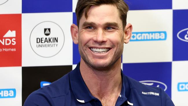 Tom Hawkins is excited by the Cats’ prospects. Photo: Josh Chadwick/Getty Images.