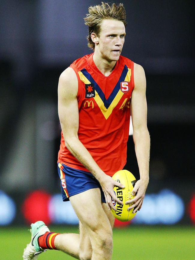 Jack Lukosius during the under-18 AFL national championship grand final against Vic Country at Etihad Stadium, in Melbourne, on July 4. Picture: Michael Dodge/Getty Images