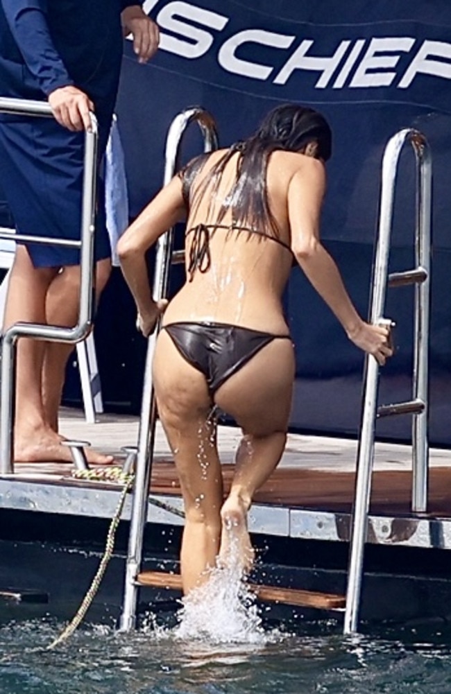 The Aussie actress taking a dip in Sydney Harbour. Picture: ©MEDIA-MODE.COM