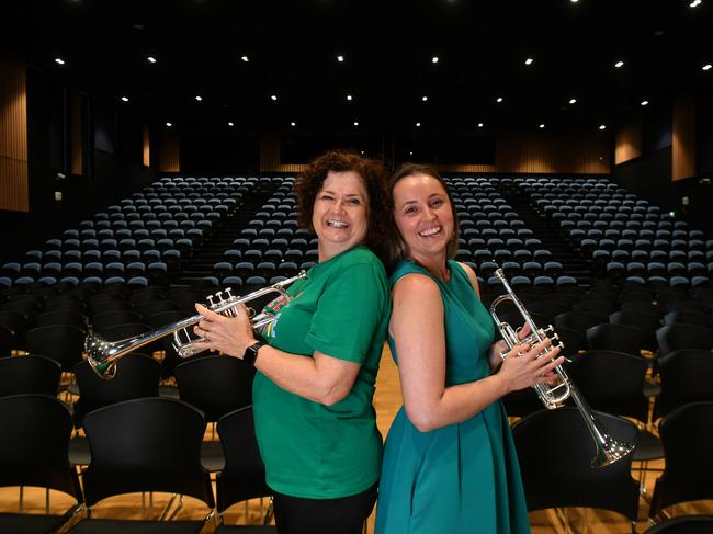 Great Barrier Reef Orchestra manager Sally Frewen-Lord is saying farewell to the job after 14 years and Jess Winton is taking her place. Picture: Evan Morgan