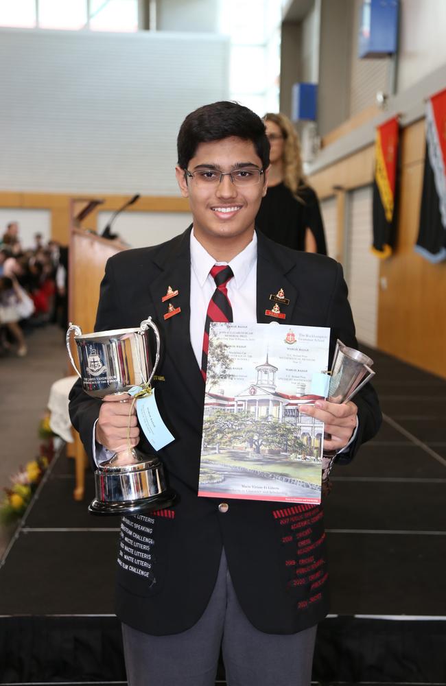 Rockhampton Grammar School: The James Vandeleur Internal Dux of the School (Year 12) Margil Rajaji