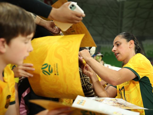 Alex Chidiac is in and out of the Matildas team. Picture: Robert Cianflone/Getty Images