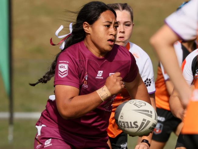 Queensland in action at the ASSRL National Championships in Port Macquarie. Picture: Darrell Nash / nashyspix.com