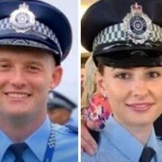 Constable Matthew Arnold, 29, and Constable Rachel McCrow, 26, were gunned down at the property at Wieambilla.