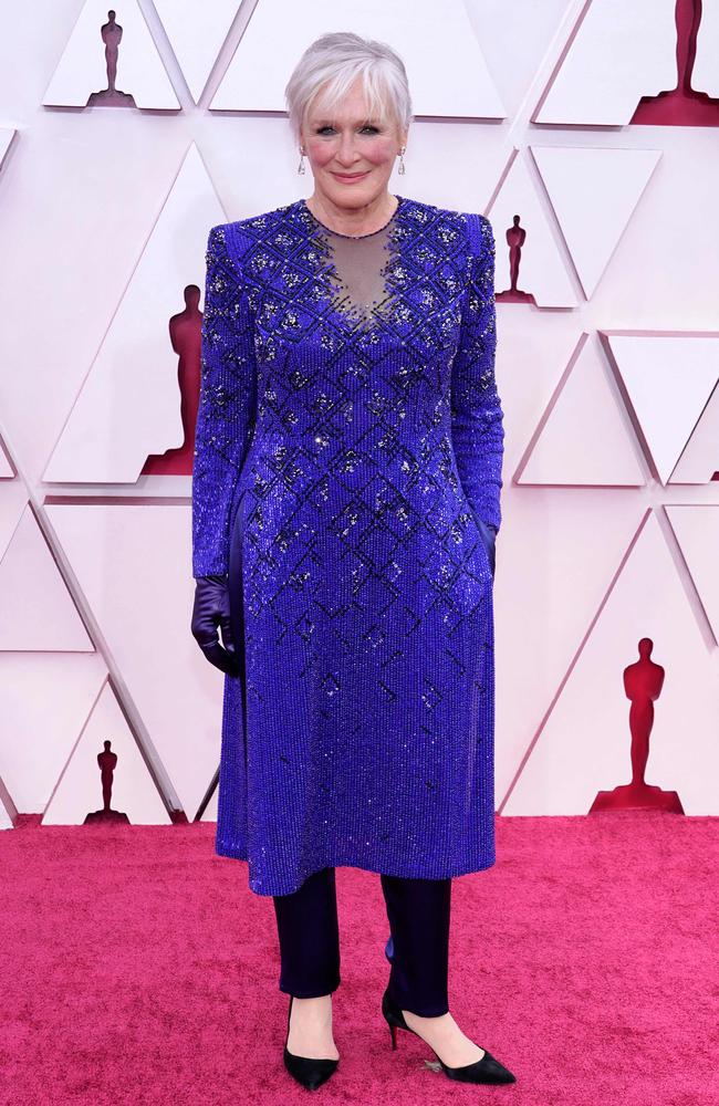 Glenn Close wore it all to the Oscars. Picture: AFP