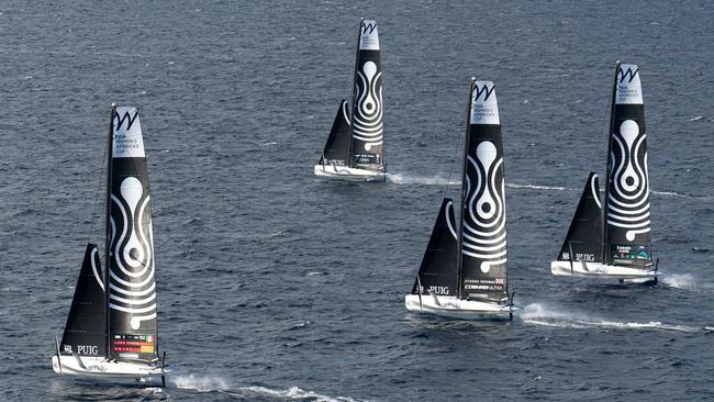 Racing on the opening day of the Women's America's Cup. Picture: Supplied/America’s Cup.