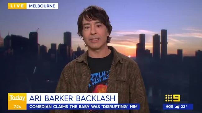 Arj Barker defends booting mum from show (The Today Show)