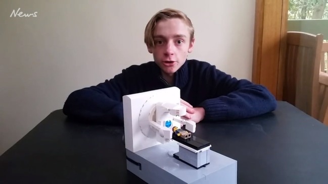 Connor talks about his Lego model