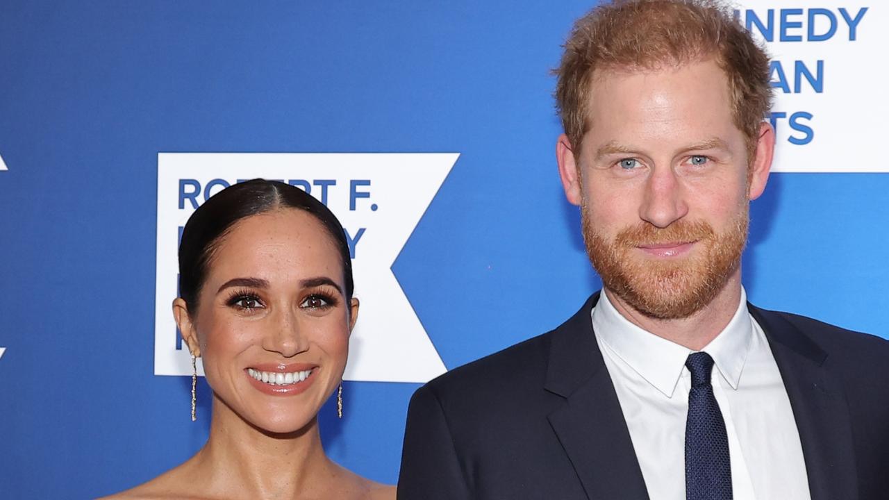 Meghan and Harry. Picture: Mike Coppola/Getty Images