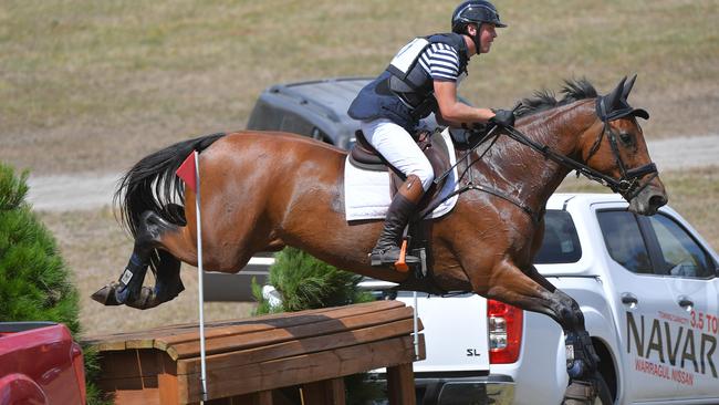 Andrew Cooper riding Tasman Park Ovation at a previous Tonimbuk Horse Trials event. Picture: Derek O'Leary