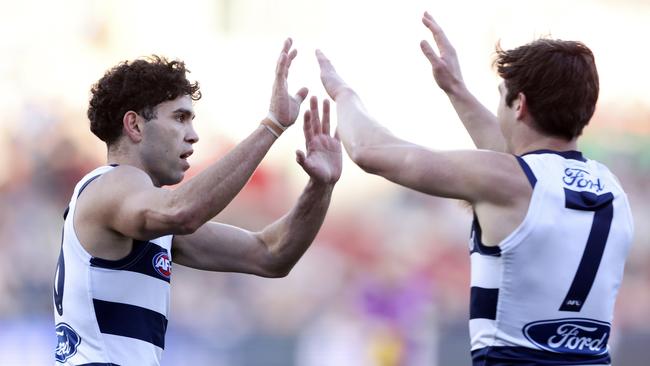 Tyson Stengle produced an impressive performance after a challenging week. Picture: Martin Keep/AFL Photos/via Getty Images