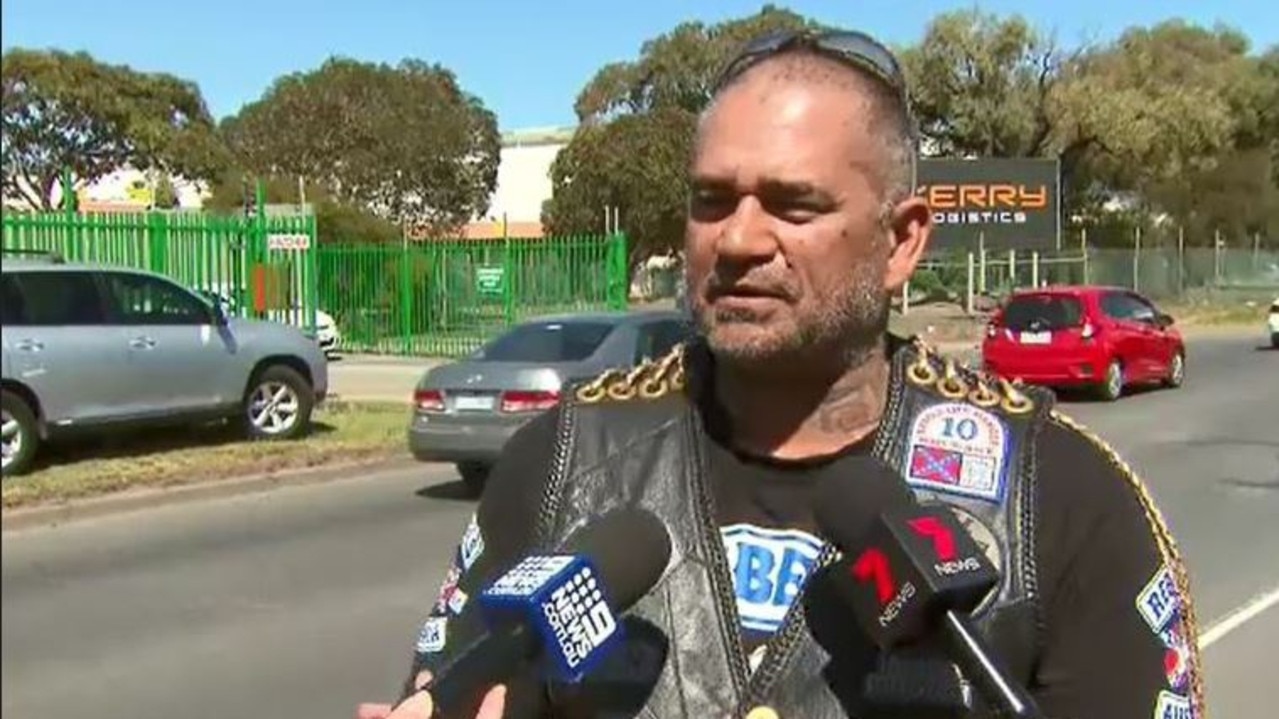 Former Rebels bikie member Dean Martin. Picture: Nine News