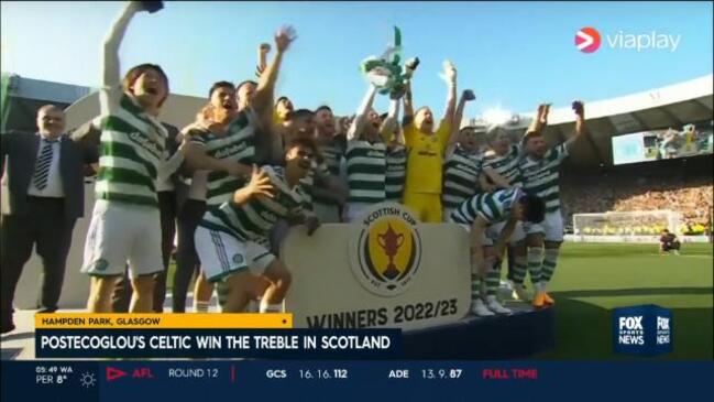 Ange Postecoglou’s Celtic win treble in Scotland!