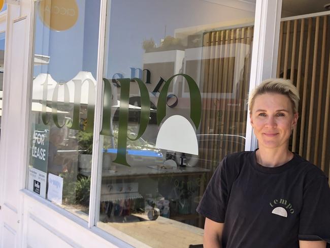 Erin Whitbread at her pilates studio. Picture: Jim O’Rourke