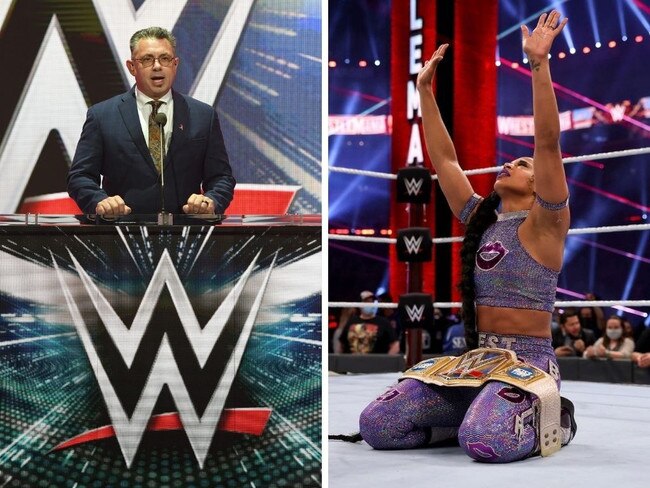 WWE announcer Michael Cole botched Bianca Belair's big moment.