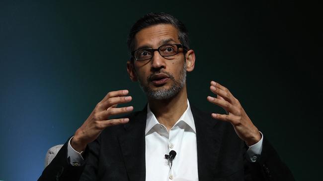 Google CEO Sundar Pichai. Picture: Justin Sullivan/Getty Images/AFP