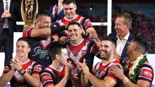 Only one of these men won’t be there again next season. Photo: AAP Image/Dan Himbrechts