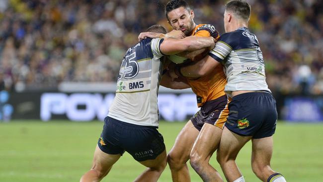 NRL Round 1 at Queensland Country Bank Stadium, Townsville. North Queensland Cowboys vs Brisbane Broncos. PICTURE: MATT TAYLOR.