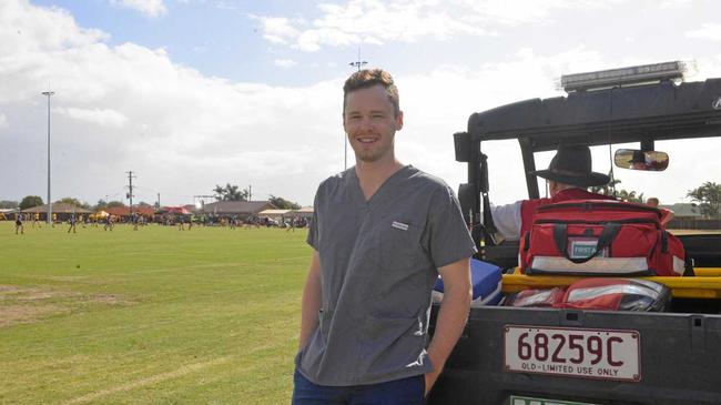 STANDING BY: One of the doctors covering the Confraternity Carnival Dr Josiah Manteit. Picture: Mikayla Haupt