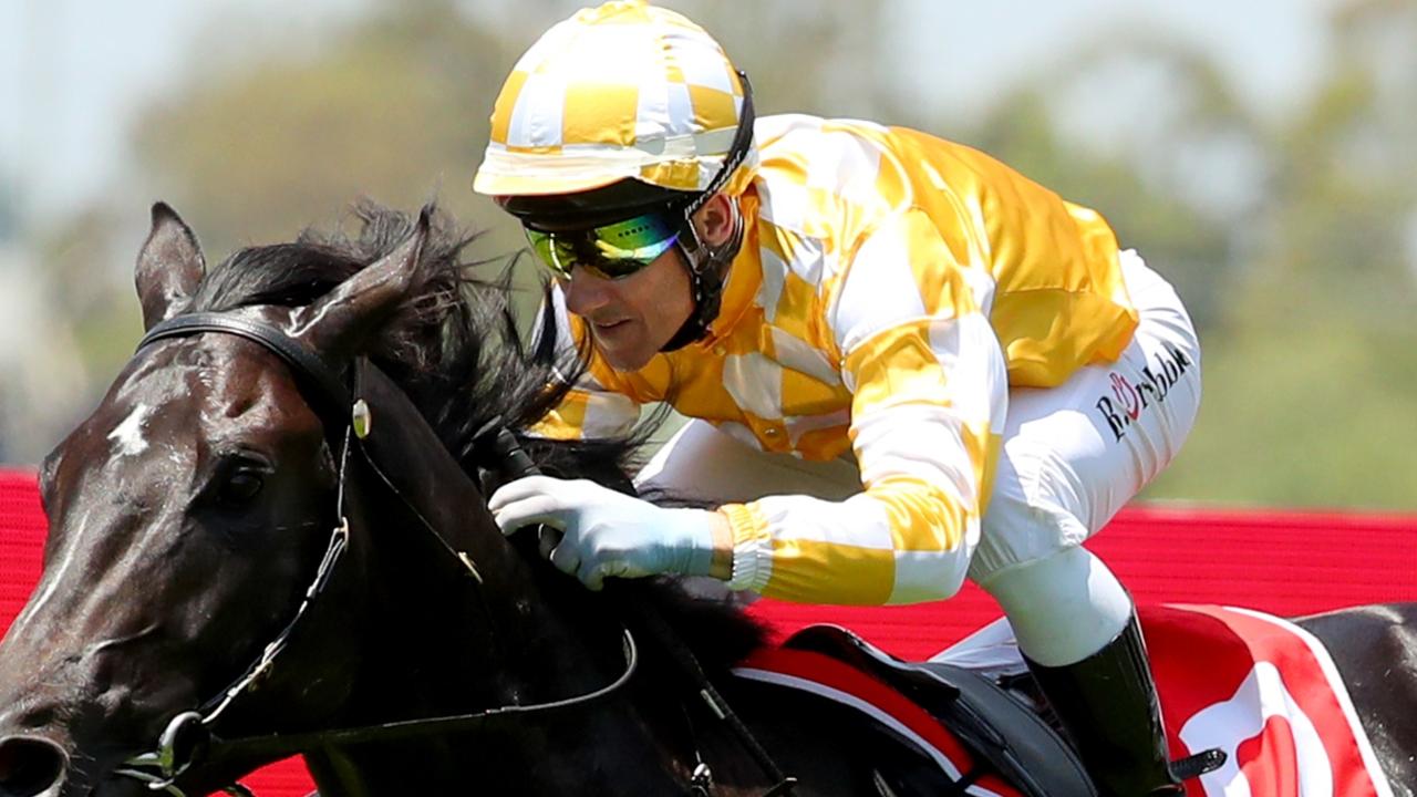 Brett Prebble rides Lonrioli at Kembla. Picture: Getty Images